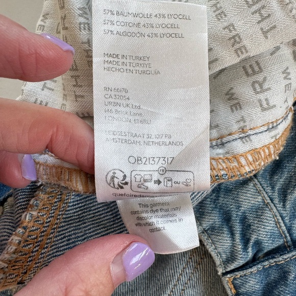 Free People We The Free Sz 28 Flora Low-Rise Bootcut Jeans Kismet Light Wash Y2K - Picture 12 of 16